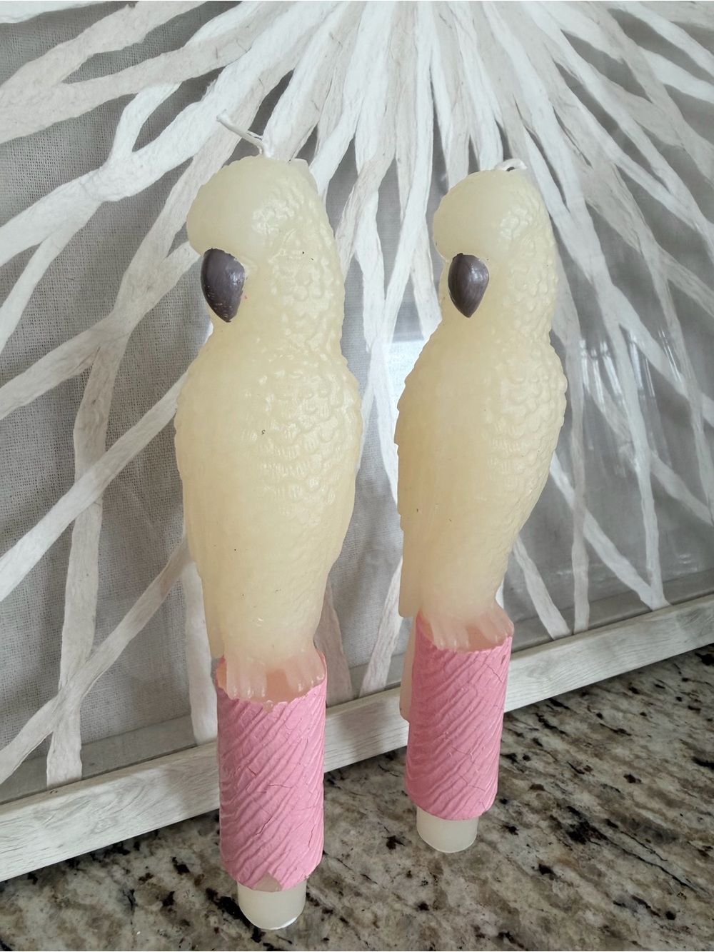 Decorative Parrot Bird Taper Candles